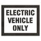 Rae Pavement Stencil, Message, Electric Car Logo, 37 in Character Height, Highway Gothic Font, White STL-116-91031 - alternate 1
