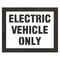 Rae Pavement Stencil, Message, Electric Car Logo, 37 in Character Height, Highway Gothic Font, White STL-108-91031 - alternate 1