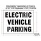 Rae Pavement Stencil, Message, Electric Car Logo, 38 in Character Height, Highway Gothic Font, White STL-116-91034 - alternate 3