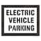 Rae Pavement Stencil, Message, Electric Car Logo, 38 in Character Height, Highway Gothic Font, White STL-116-91034 - alternate 1