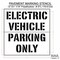 Rae Pavement Stencil, Message, Electric Car Logo, 62 in Character Height, Highway Gothic Font, White STL-116-91232 - alternate 3