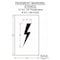 Rae Pavement Stencil, Symbol, Electric Car Logo, 12 in Character Height, Not Applicable Font, White STL-108-51222 - alternate 2