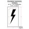 Rae Pavement Stencil, Symbol, Electric Car Logo, 24 in Character Height, Not Applicable Font, White STL-116-52422 - alternate 3