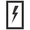 Rae Pavement Stencil, Symbol, Electric Car Logo, 24 in Character Height, Not Applicable Font, White STL-116-52422 - alternate 1