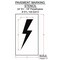 Rae Pavement Stencil, Symbol, Electric Car Logo, 24 in Character Height, Not Applicable Font, White STL-108-52422 - alternate 3