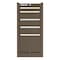 Kennedy K2000 Series Side Cabinet, 5 Drawer, Brown, Steel, 13-1/2 in W x 20 in D x 29 in H 205XB - alternate 1