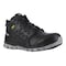 Reebok Men's Athletic High-Top Shoe, Alloy Toe, Leather, Mesh Upper, Rubber Outsole, Lace Up, Black, 8 M RB4143 - alternate 1