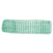Microfiber Technologies Flat Mop Pad, Hook-and-Loop Connection, Green, Microfiber, PK12, LWGS18 416J12 - alternate 1