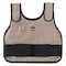 Ergodyne Cooling Vest with Packs, Khaki, S/M, Cotton, Nylon, Polyester, Cold Pack Inserts, Hook & Loop Closure 6230 - alternate 1