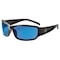 Ergodyne THOR, Safety Glasses, Uncoated, Blue Mirror Lens, Black Frame, Full-Frame THOR - alternate 1