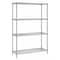 Quantum Storage Systems Wire Shelving Unit, 18"D x 48"W x 72"H, 4 Shelves, Chrome RWR72-1848LD - alternate 1