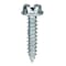 Zoro Select Sheet Metal Screw, No. 10 x 1-1/2 in, Zinc Plated Steel Hex Head Slotted Drive, 100 PK U28100.019.0150 - alternate 1