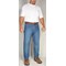 Key Men's Relaxed Fit Jeans, 34 in, Blue, 100% Cotton 4876.65 34x32 - alternate 3