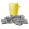 Brady Spill Kit, 79 gal Volume Absorbed per Kit, 95 gal Capacity, Drum, Yellow SKA-95W - alternate 1