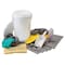 Brady Spill Kit, 5 gal Volume Absorbed per Kit, 6 1/2 gal Capacity, Bucket, White SKA-BKTACID - alternate 1