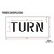 Rae Pavement Stencil, Turn, STL-108-70619 STL-108-70619 - alternate 2
