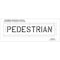 Rae Pavement Stencil, Pedestrian, STL-108-70625 STL-108-70625 - alternate 3