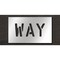Rae Pavement Stencil, Way, STL-108-70610 STL-108-70610 - alternate 1