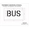 Rae Pavement Stencil, Bus, STL-108-70615 STL-108-70615 - alternate 2