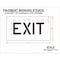 Rae Pavement Stencil, Exit, STL-108-70605 STL-108-70605 - alternate 2