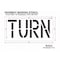 Rae Pavement Stencil, Turn, STL-108-71819 STL-108-71819 - alternate 3