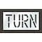 Rae Pavement Stencil, Turn, STL-108-71819 STL-108-71819 - alternate 1