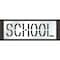 Rae Pavement Stencil, School, STL-108-71823 STL-108-71823 - alternate 1