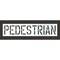 Rae Pavement Stencil, Pedestrian, STL-108-71825 STL-108-71825 - alternate 1