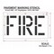 Rae Pavement Stencil, Fire, STL-108-71801 STL-108-71801 - alternate 2