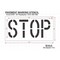 Rae Pavement Stencil, Stop, STL-108-71803 STL-108-71803 - alternate 2