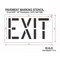 Rae Pavement Stencil, Exit, STL-108-71805 STL-108-71805 - alternate 2