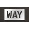 Rae Pavement Stencil, Way, STL-108-71010 STL-108-71010 - alternate 1