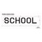 Rae Pavement Stencil, School, STL-108-71023 STL-108-71023 - alternate 2