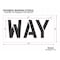 Rae Pavement Stencil, Way, STL-108-71210 STL-108-71210 - alternate 2