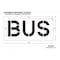Rae Pavement Stencil, Bus, STL-108-71215 STL-108-71215 - alternate 2