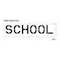 Rae Pavement Stencil, School, STL-108-71223 STL-108-71223 - alternate 2