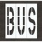 Rae Pavement Stencil, Bus, STL-108-79615 STL-108-79615 - alternate 1