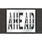 Rae Pavement Stencil, Ahead, STL-108-73628 STL-108-73628 - alternate 1