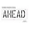 Rae Pavement Stencil, Ahead, STL-108-71828 STL-108-71828 - alternate 3