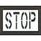 Rae Pavement Stencil, Stop, STL-108-72403 STL-108-72403 - alternate 1