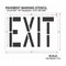 Rae Pavement Stencil, Exit, STL-108-72405 STL-108-72405 - alternate 2