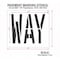 Rae Pavement Stencil, Way, STL-108-72410 STL-108-72410 - alternate 2