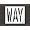Rae Pavement Stencil, Way, STL-108-72410 STL-108-72410 - alternate 1