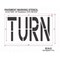 Rae Pavement Stencil, Turn, STL-108-72419 STL-108-72419 - alternate 3