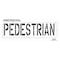 Rae Pavement Stencil, Pedestrian, STL-108-72425 STL-108-72425 - alternate 2