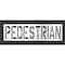 Rae Pavement Stencil, Pedestrian, STL-108-72425 STL-108-72425 - alternate 1