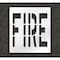 Rae Pavement Stencil, Fire, STL-108-73601 STL-108-73601 - alternate 1