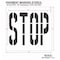 Rae Pavement Stencil, Stop, STL-108-73603 STL-108-73603 - alternate 3