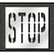 Rae Pavement Stencil, Stop, STL-108-73603 STL-108-73603 - alternate 1