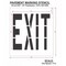 Rae Pavement Stencil, Exit, STL-108-73605 STL-108-73605 - alternate 3